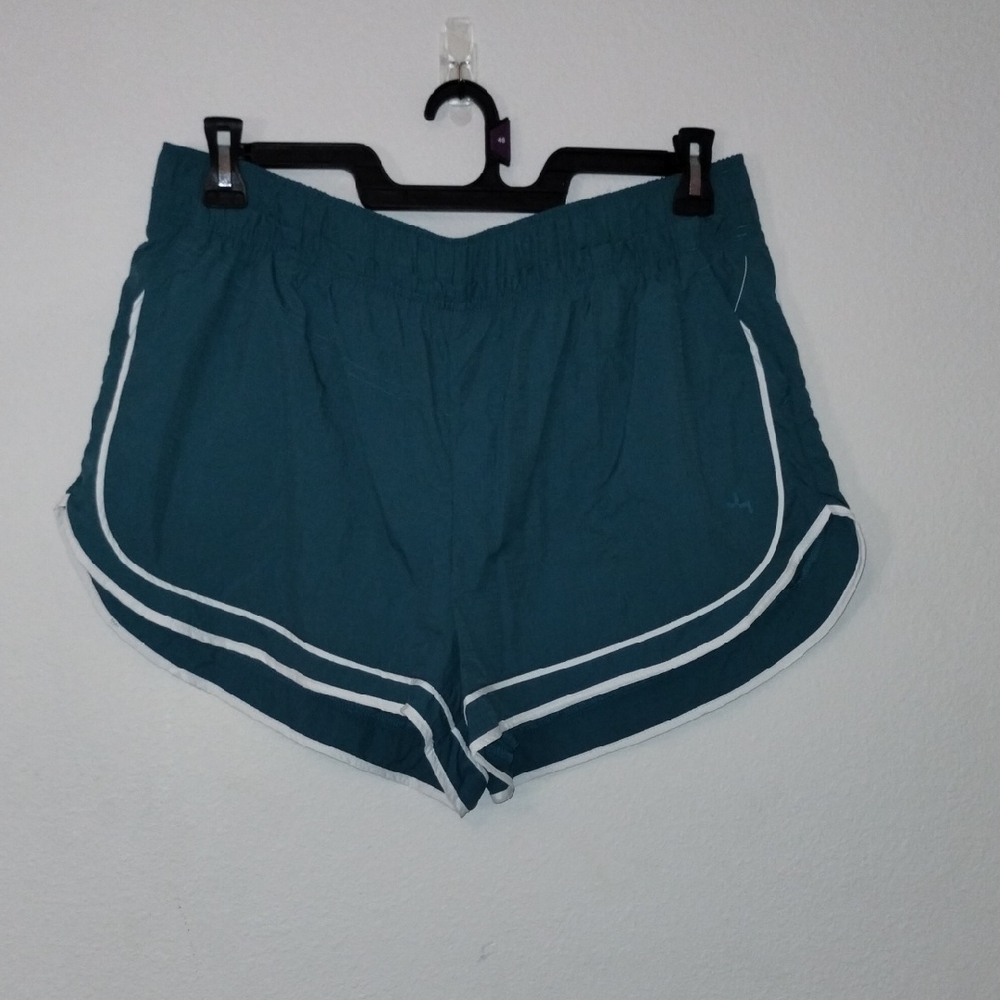 JoyLab Dark Teal Shorts with White Accents